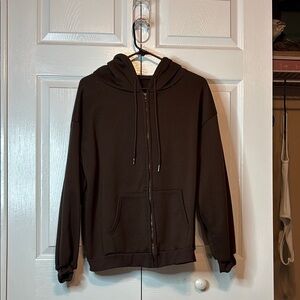 Brown Zip Up Hoodie